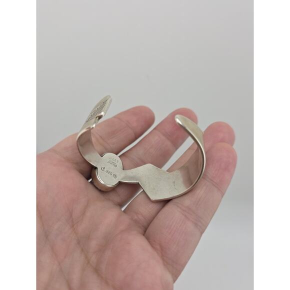 RMT Carolyn Pollack Relios 925 Sterling Southwestern Inlaid Stone Cuff Bracelet - Picture 9 of 15